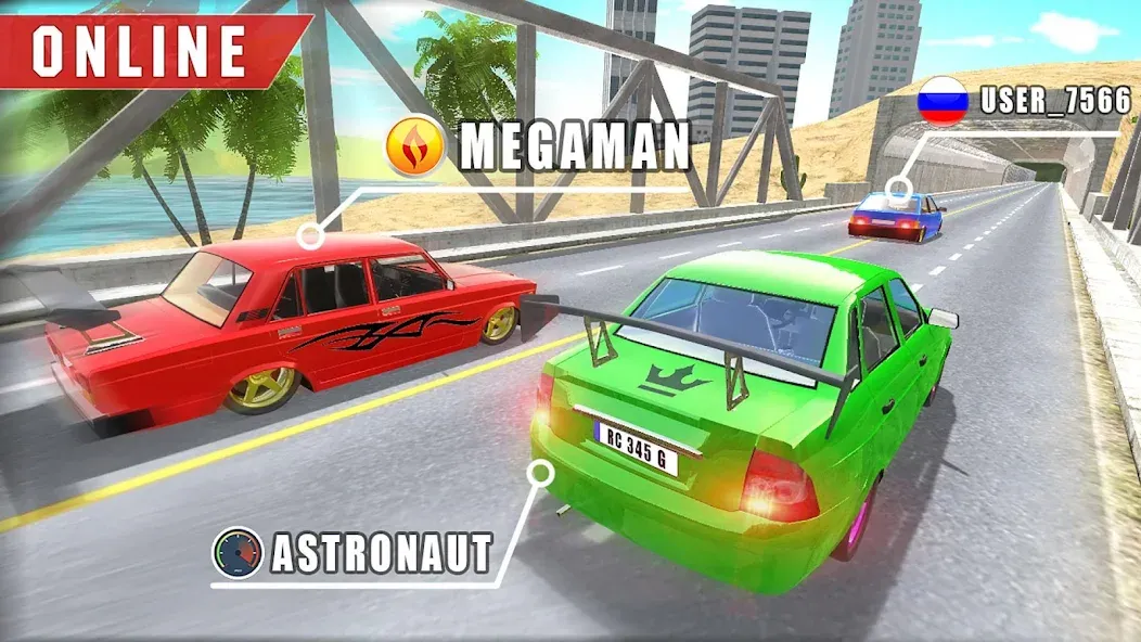 Real Cars Online Racing [MOD: безлимитные деньги и топливо] Screenshot 3