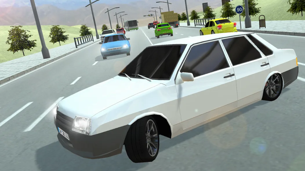 Russian Cars: 99 and 9 in City [MOD: безлимитные деньги и топливо] Screenshot 3