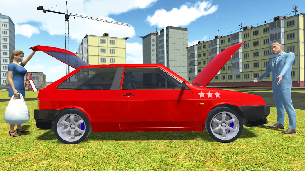 Russian Cars Simulator [MOD: безлимитные деньги и все машины] Screenshot 3