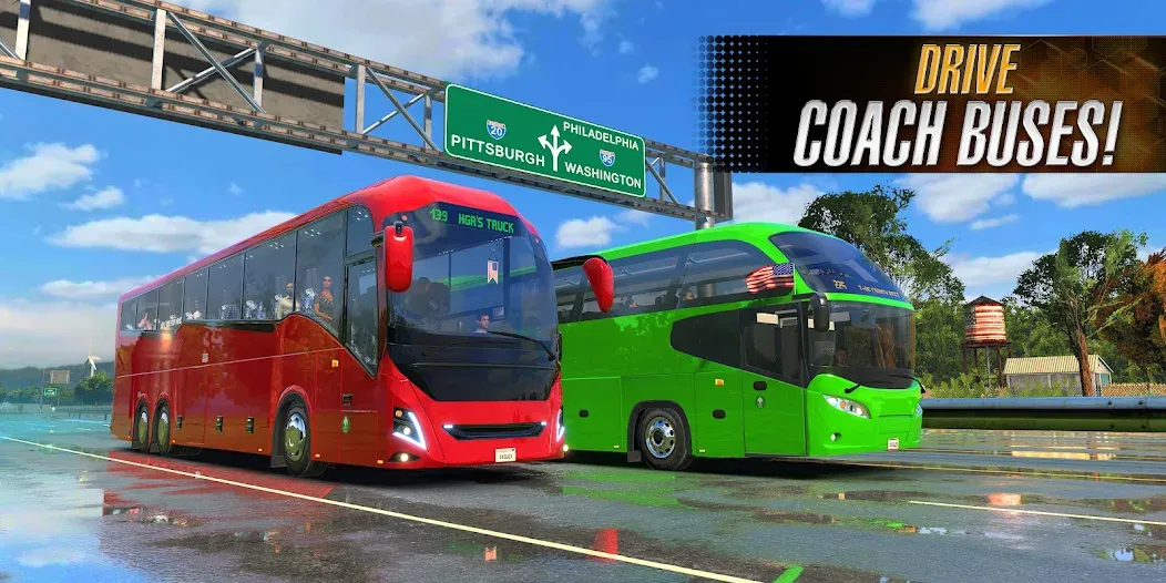 Bus Simulator 2023 [MOD: безлимитные деньги и все автобусы] Screenshot 3