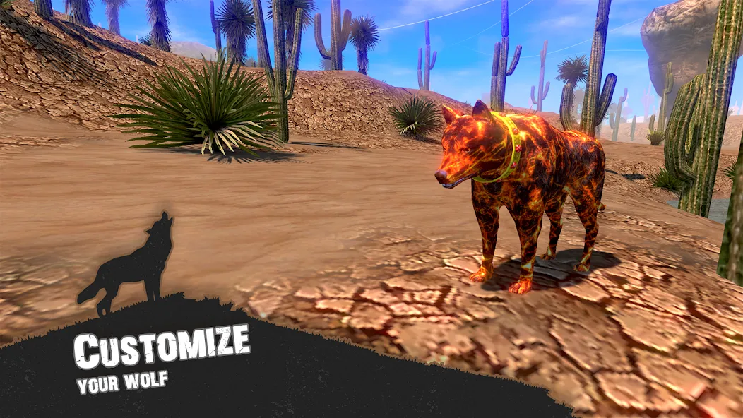 Wolf Simulator - Animal Games [MOD: безлимитные деньги и здоровье] Screenshot 2