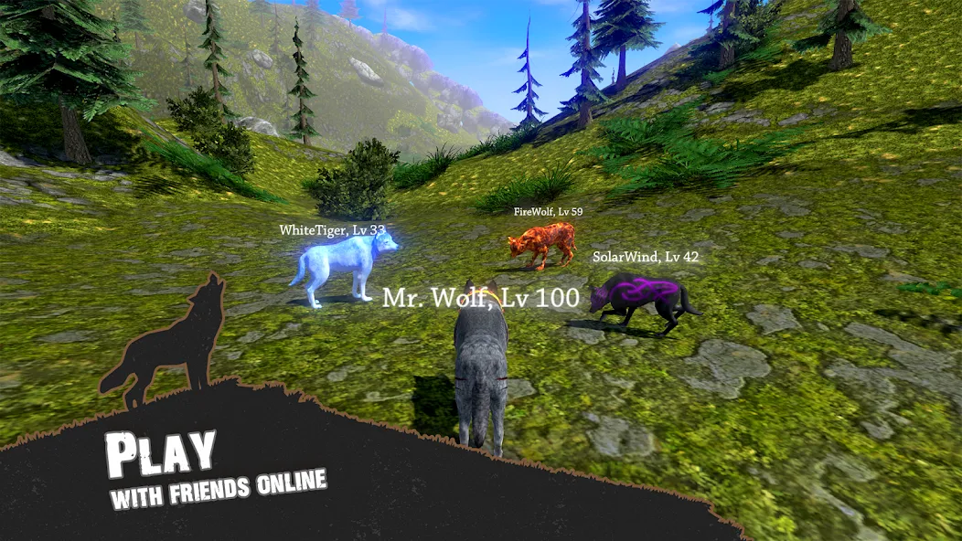 Wolf Simulator - Animal Games [MOD: безлимитные деньги и здоровье] Screenshot 3