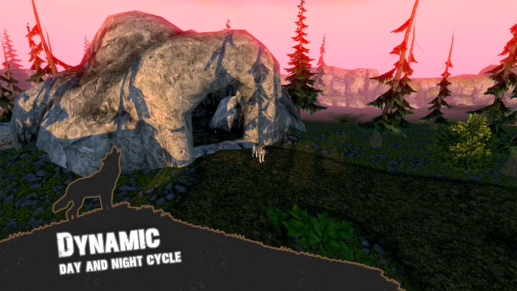 Wolf Simulator - Animal Games [MOD: безлимитные деньги и здоровье] Screenshot 4