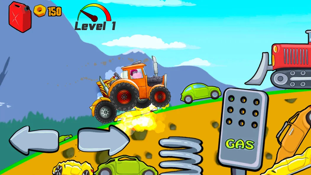 Kids Monster Truck Racing Game [MOD: без рекламы и все машины открыты] Screenshot 3