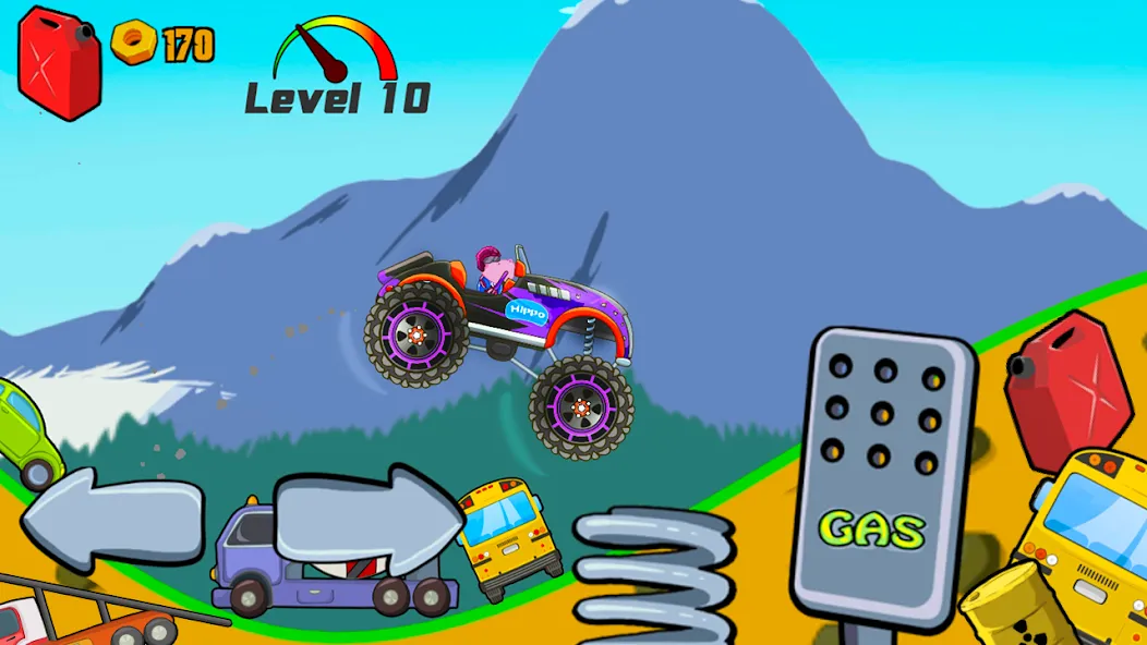 Kids Monster Truck Racing Game [MOD: без рекламы и все машины открыты] Screenshot 4