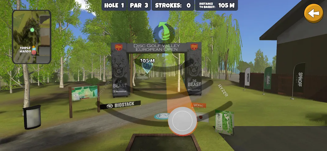 Disc Golf Valley [MOD: безлимитные диски и открыты все поля] Screenshot 1