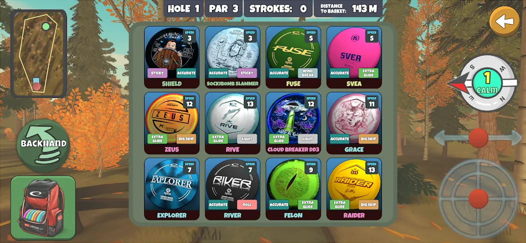 Disc Golf Valley [MOD: безлимитные диски и открыты все поля] Screenshot 3