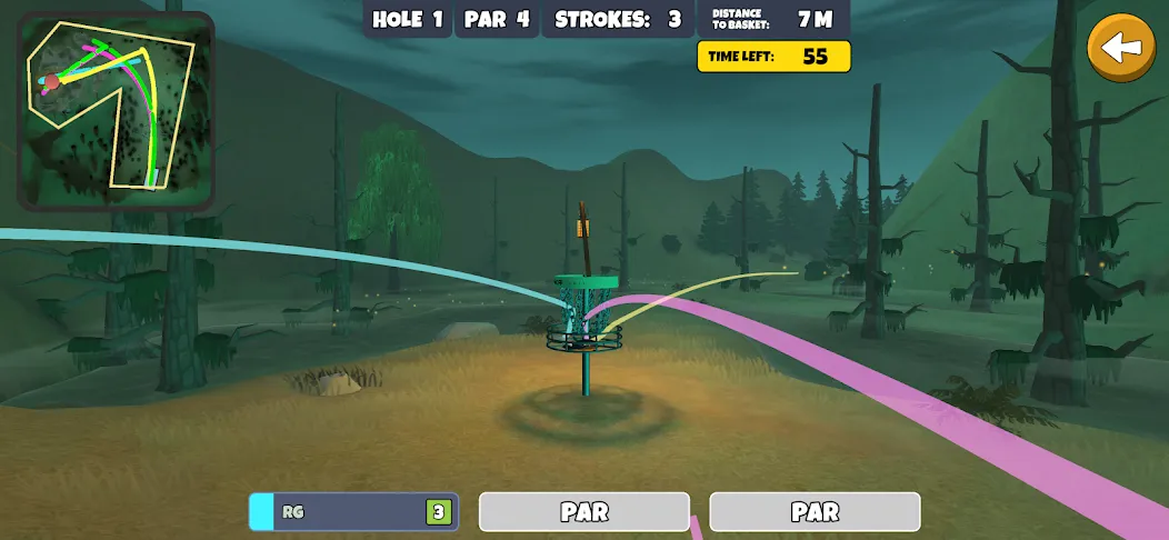 Disc Golf Valley [MOD: безлимитные диски и открыты все поля] Screenshot 5