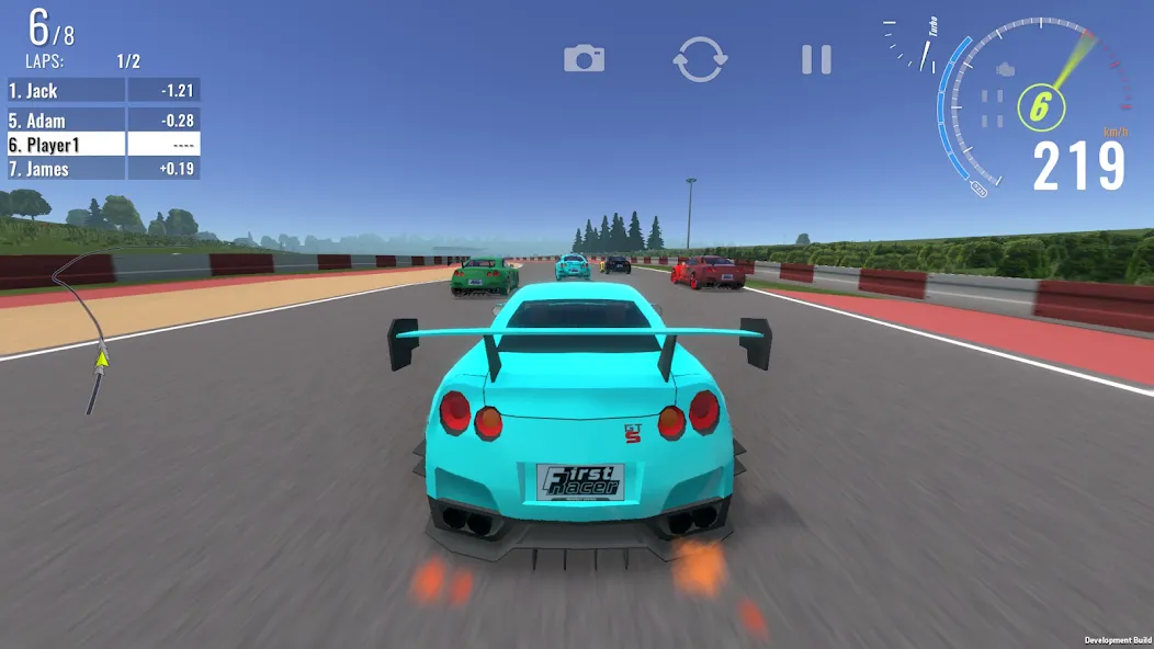 First Racer [MOD: безлимитные деньги и ускорение машин] Screenshot 1