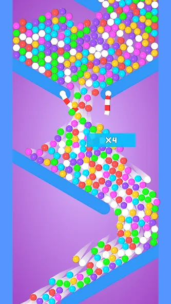 Balls and Ropes: Cut 'n Bounce [MOD: безлимитные монеты и подсказки] Screenshot 2