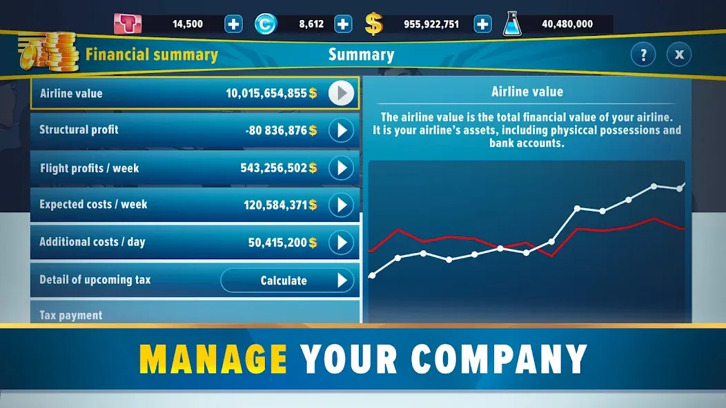 Airlines Manager: Plane Tycoon [MOD: безлимитные деньги и все самолеты открыты] Screenshot 5