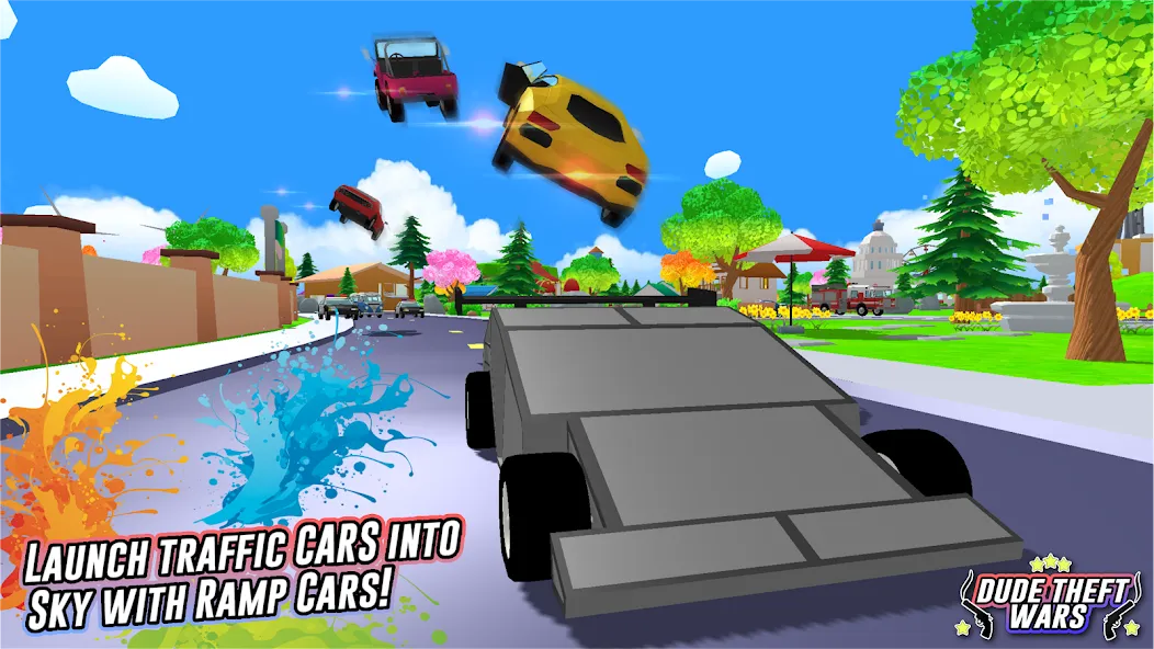 Dude Theft Wars Shooting Games [MOD: безлимитные деньги и оружие] Screenshot 5