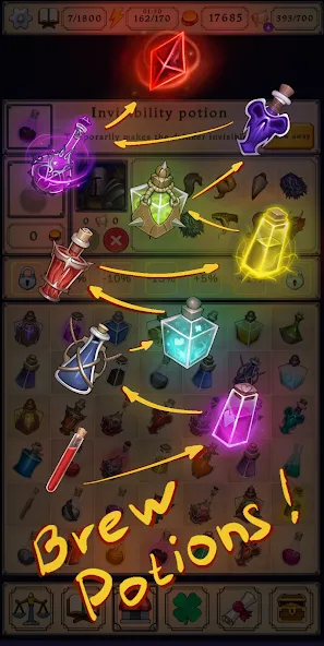 Potion shop: Alchemy Simulator [MOD: безлимитные деньги и ресурсы] Screenshot 1