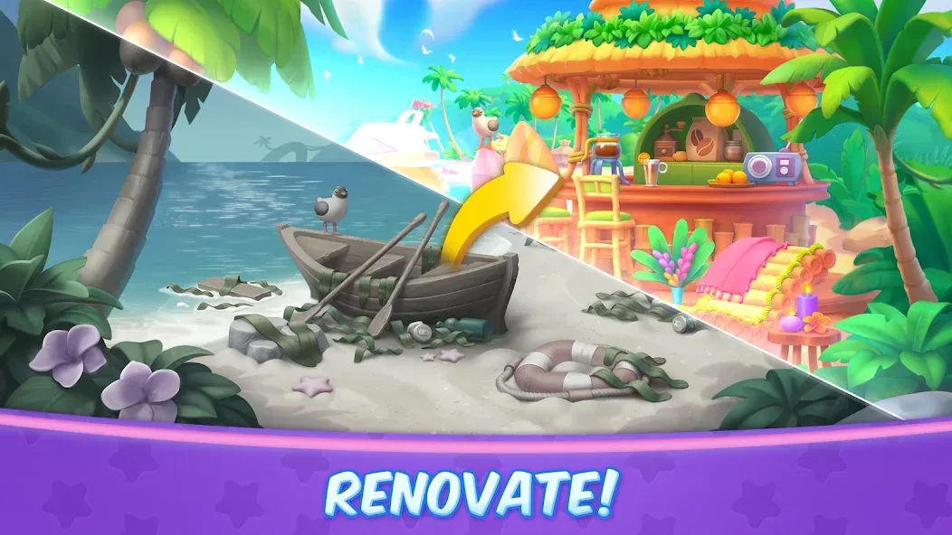 Tropicmania: Match-3 adventure [MOD: безлимитные жизни и много монет] Screenshot 2