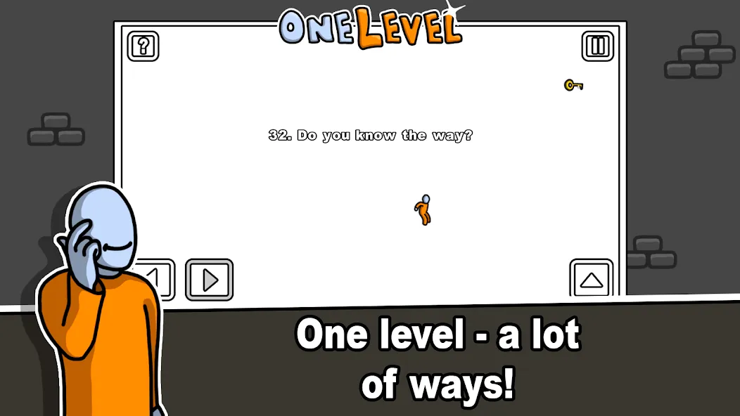 One Level: Stickman Jailbreak [MOD: открыты все уровни и подсказки] Screenshot 3