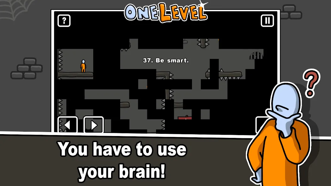 One Level: Stickman Jailbreak [MOD: открыты все уровни и подсказки] Screenshot 4