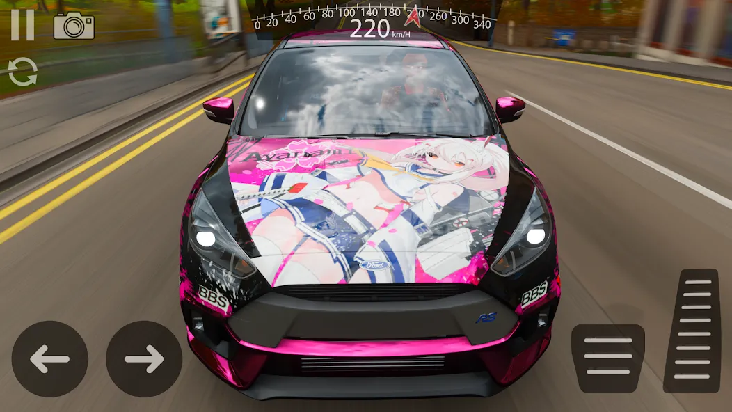 Drive Ford Focus RS Simulator [MOD: безлимитные деньги и топливо] Screenshot 4
