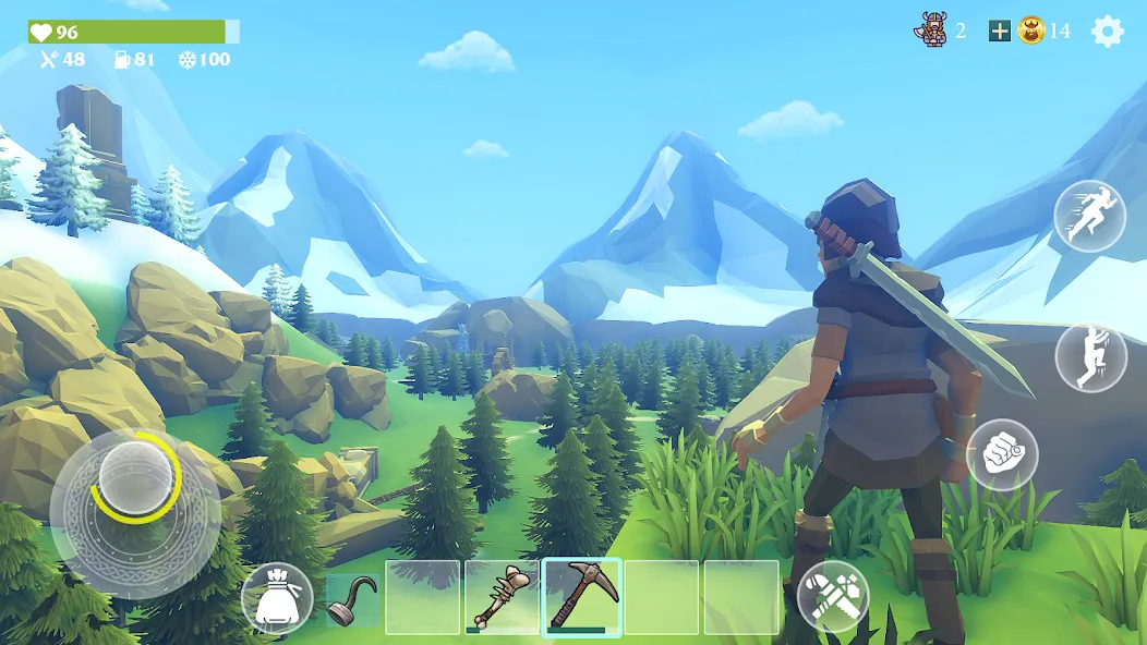 Last Viking: God of Valhalla [MOD: безлимитные ресурсы и мощное оружие] Screenshot 1