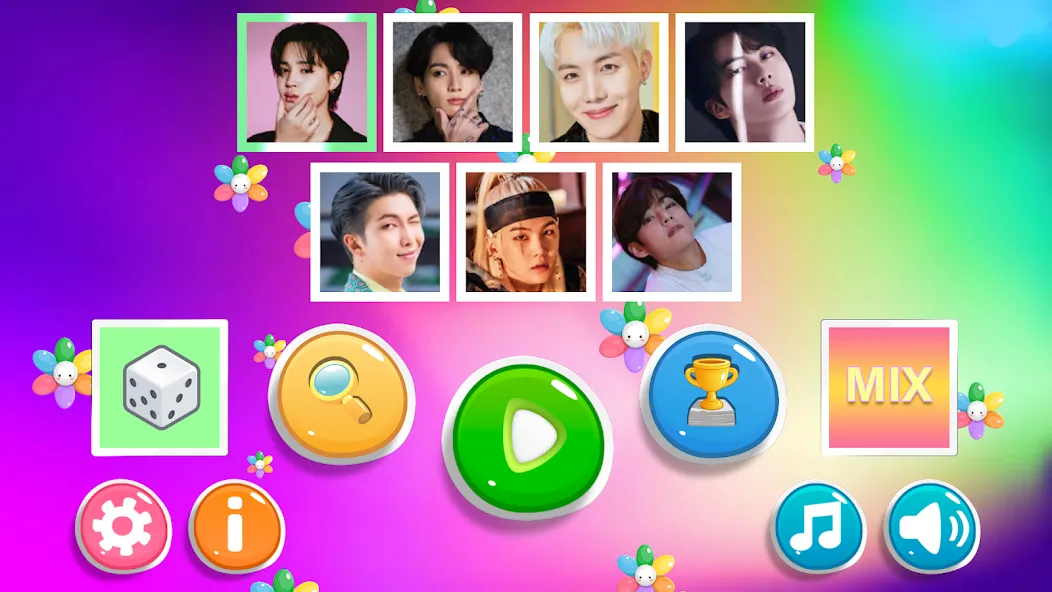 Bangtan Memory [MOD: безлимитные подсказки и жизни] Screenshot 1
