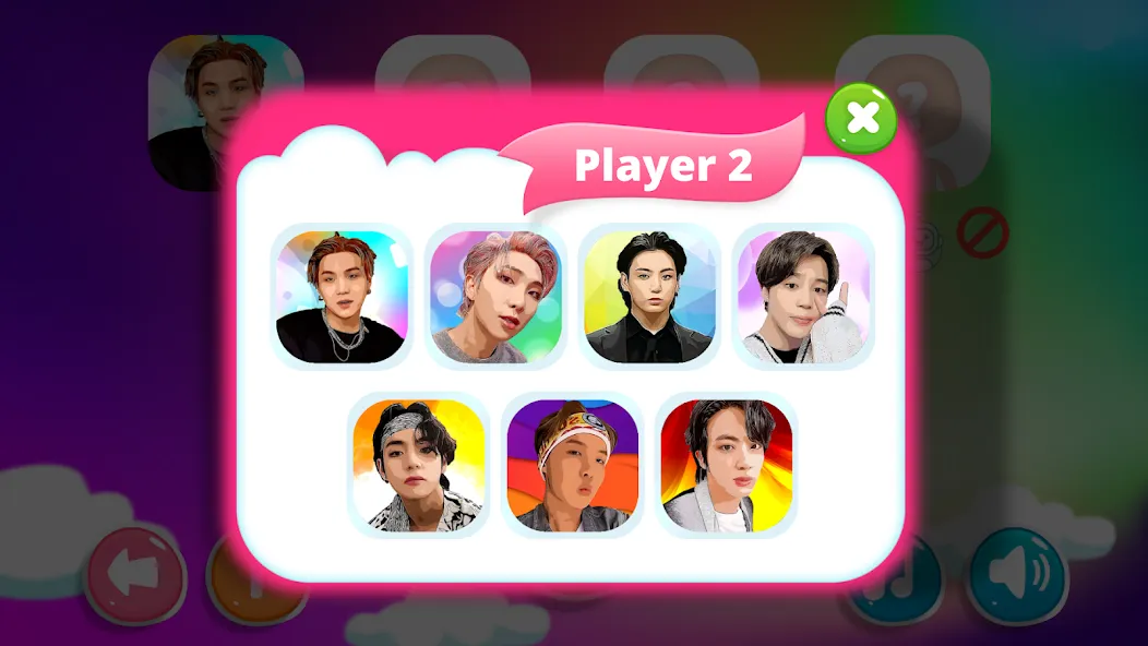 Bangtan Memory [MOD: безлимитные подсказки и жизни] Screenshot 2