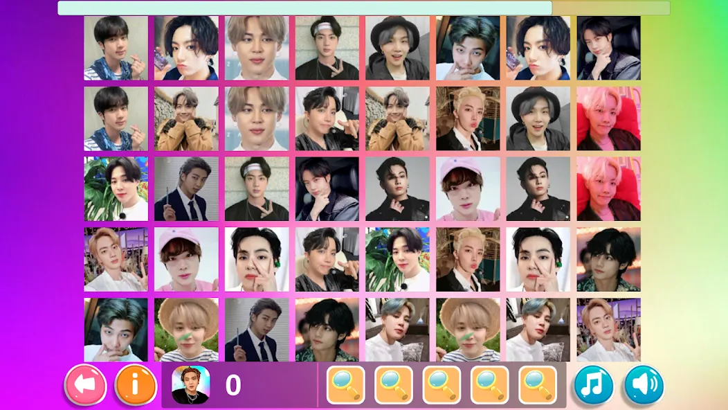 Bangtan Memory [MOD: безлимитные подсказки и жизни] Screenshot 3