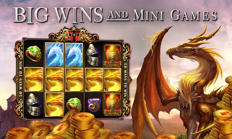 Slots Dragon Machine [MOD: безлимитные монеты и бесплатные вращения] Screenshot 1