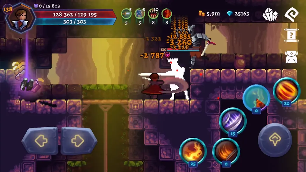 Darkrise - Pixel Action RPG [MOD: безлимитные ресурсы и усиленный герой] Screenshot 4