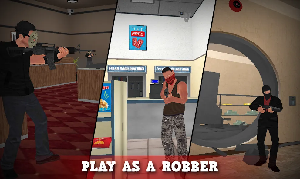 Justice Rivals 3 Cops&amp;Robbers [MOD: много денег и всё разблокировано] Screenshot 2
