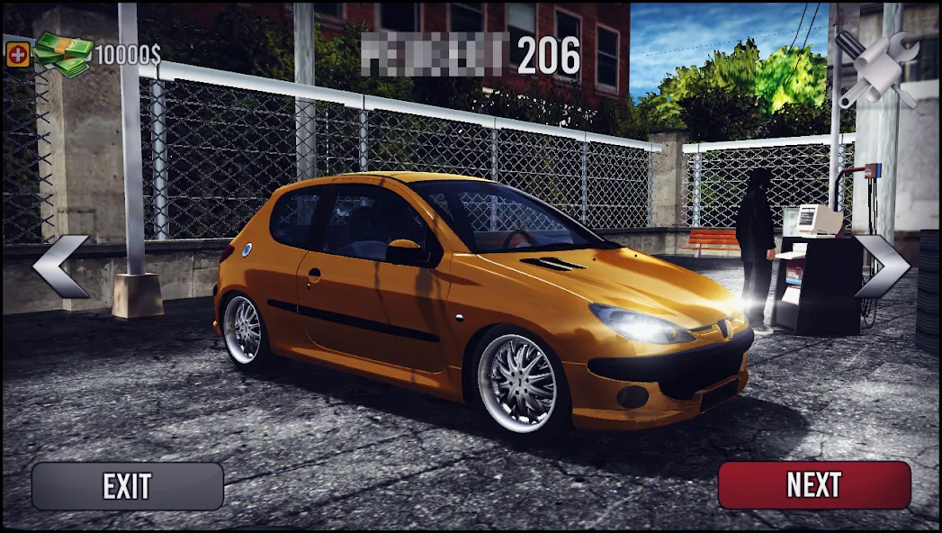 206 Drift Simulator [MOD: безлимитные деньги и топовые машины] Screenshot 1