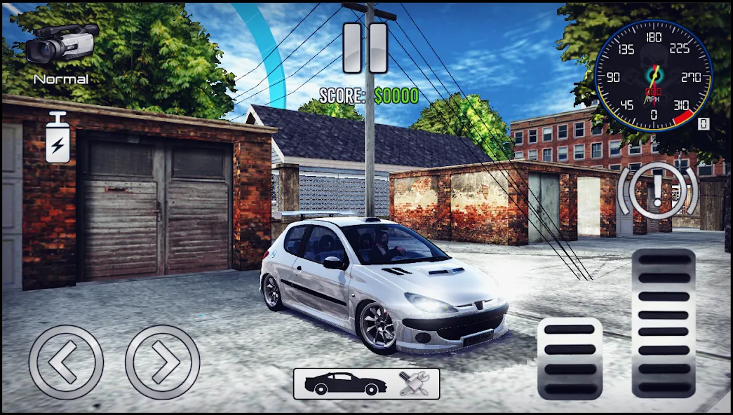 206 Drift Simulator [MOD: безлимитные деньги и топовые машины] Screenshot 5