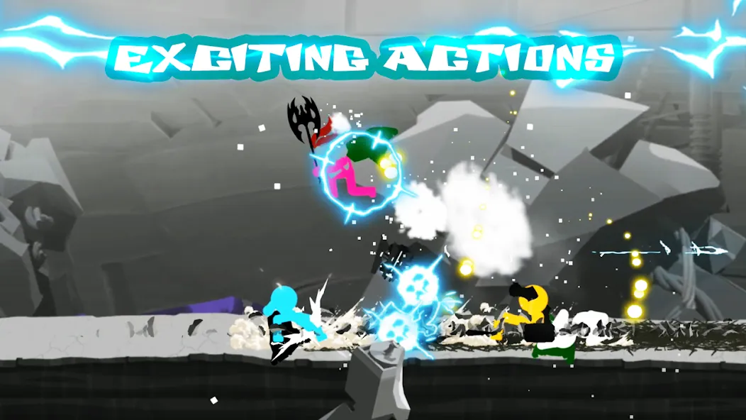 Stickman The Flash [MOD: много денег и мощное оружие] Screenshot 1