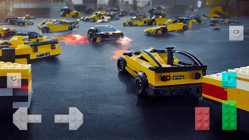 Block Car Wars Brick Car Crash [MOD: безлимитные деньги и все машины открыты] Screenshot 2