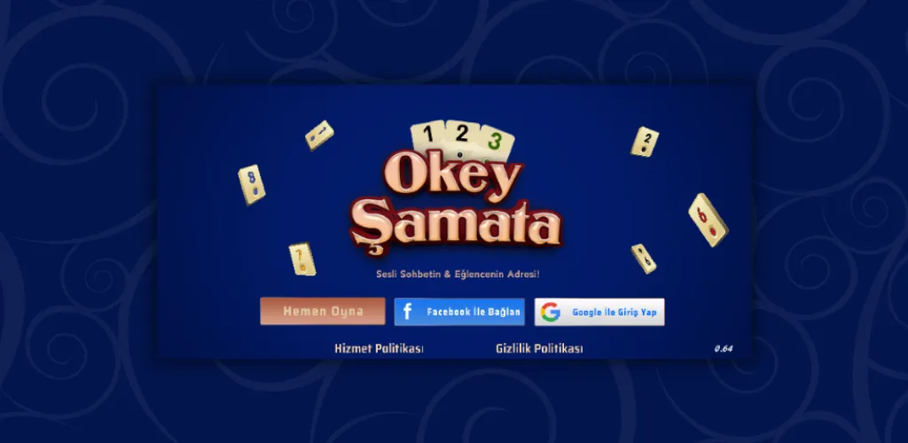 Okey Şamata - Sesli Sohbet [MOD: безлимитные монеты и голосовой чат] Screenshot 1