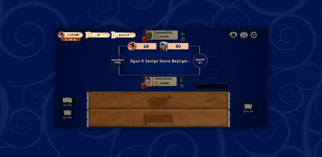 Okey Şamata - Sesli Sohbet [MOD: безлимитные монеты и голосовой чат] Screenshot 2