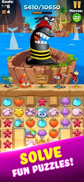 Best Fiends - Match 3 Puzzles [MOD: безлимитные ходы и подсказки] Screenshot 2