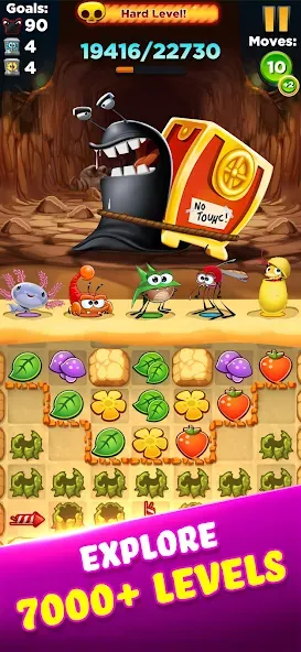 Best Fiends - Match 3 Puzzles [MOD: безлимитные ходы и подсказки] Screenshot 4