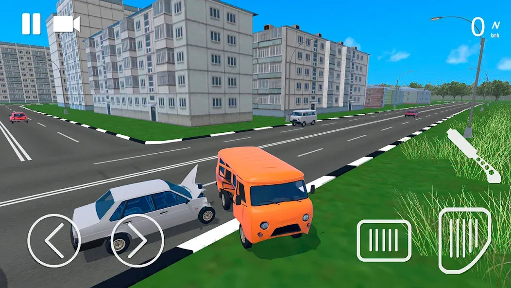Russian Car Crash Simulator [MOD: безлимитные деньги и все машины] Screenshot 4