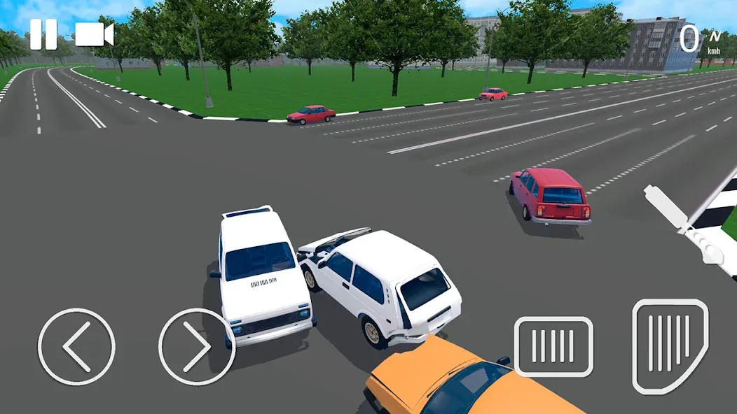 Russian Car Crash Simulator [MOD: безлимитные деньги и все машины] Screenshot 5