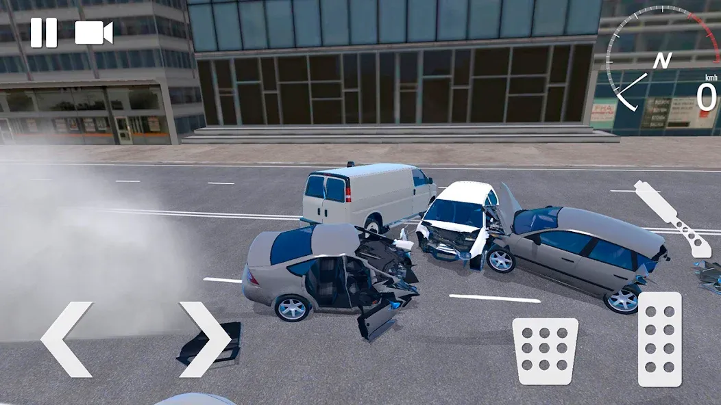 Traffic Crashes Car Crash [MOD: безлимитные деньги и машины] Screenshot 1