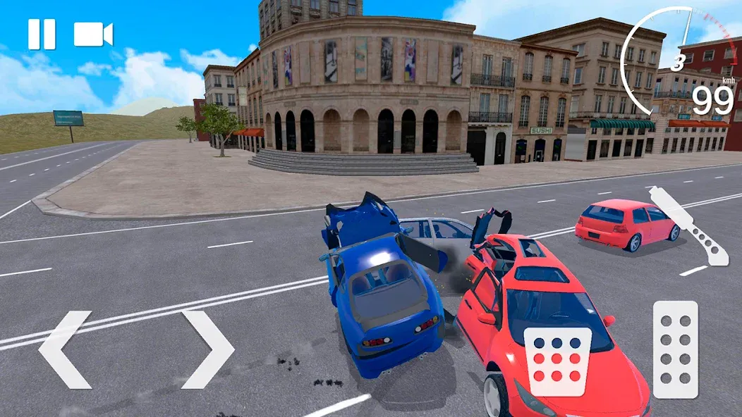 Traffic Crashes Car Crash [MOD: безлимитные деньги и машины] Screenshot 4