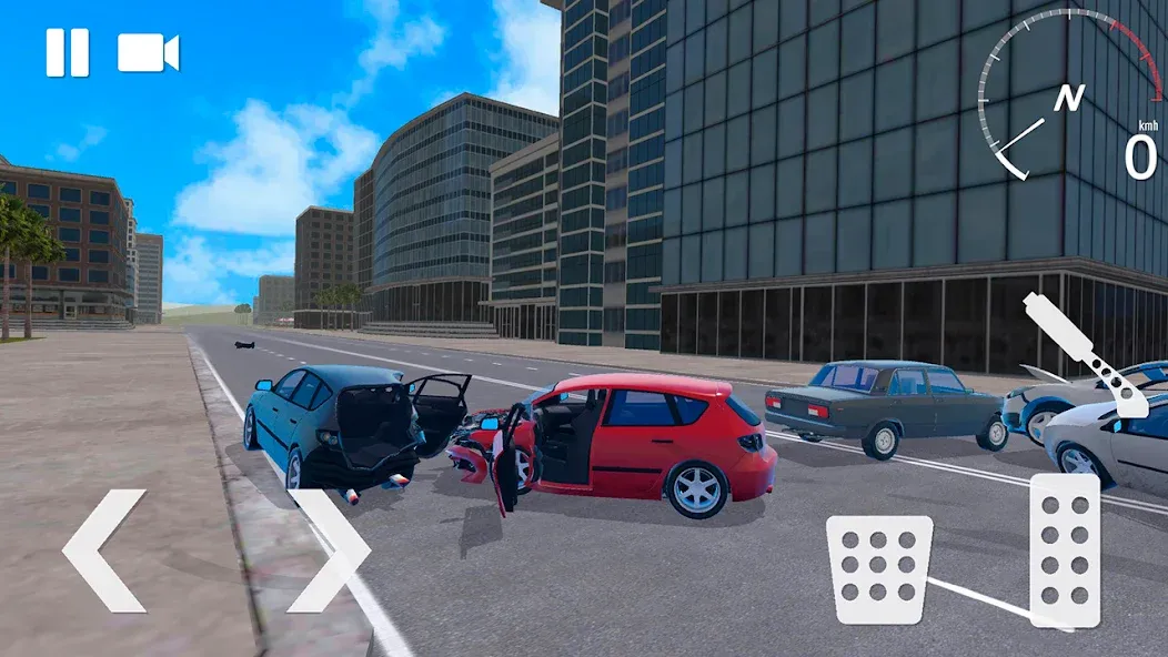 Traffic Crashes Car Crash [MOD: безлимитные деньги и машины] Screenshot 5