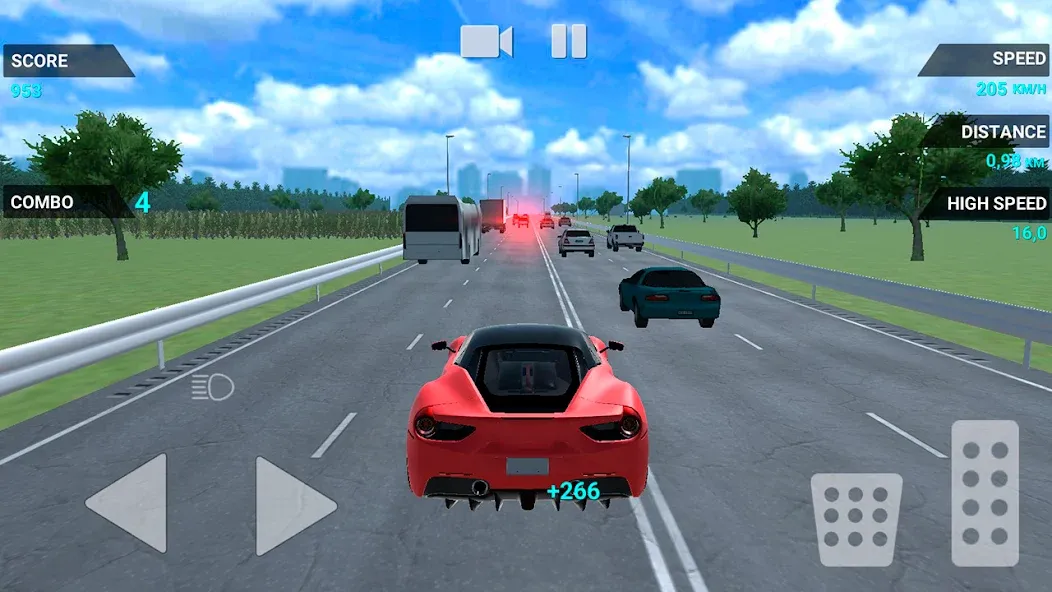 Traffic Racer Speeding Highway [MOD: безлимитные деньги и топливо] Screenshot 2