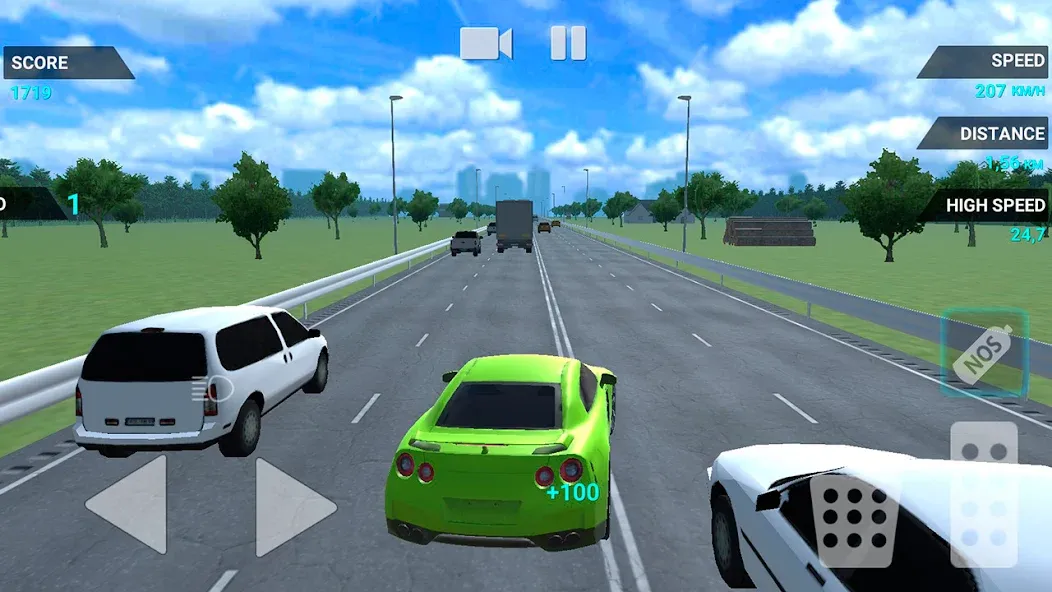 Traffic Racer Speeding Highway [MOD: безлимитные деньги и топливо] Screenshot 3