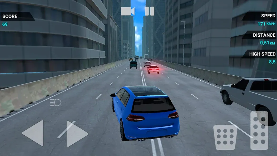 Traffic Racer Speeding Highway [MOD: безлимитные деньги и топливо] Screenshot 5