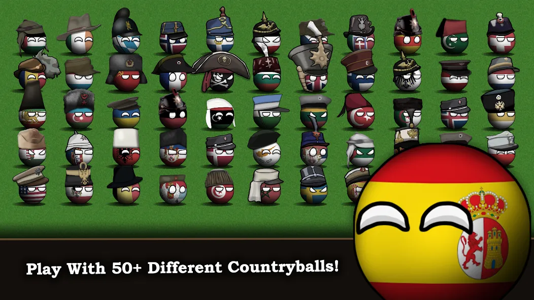 Countryball: Europe 1890 [MOD: безлимитные ресурсы и открыты все страны] Screenshot 1