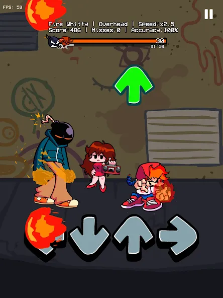 Music Battle Fire Fight Whitty [MOD: новые музыкальные битвы с whitty] Screenshot 1