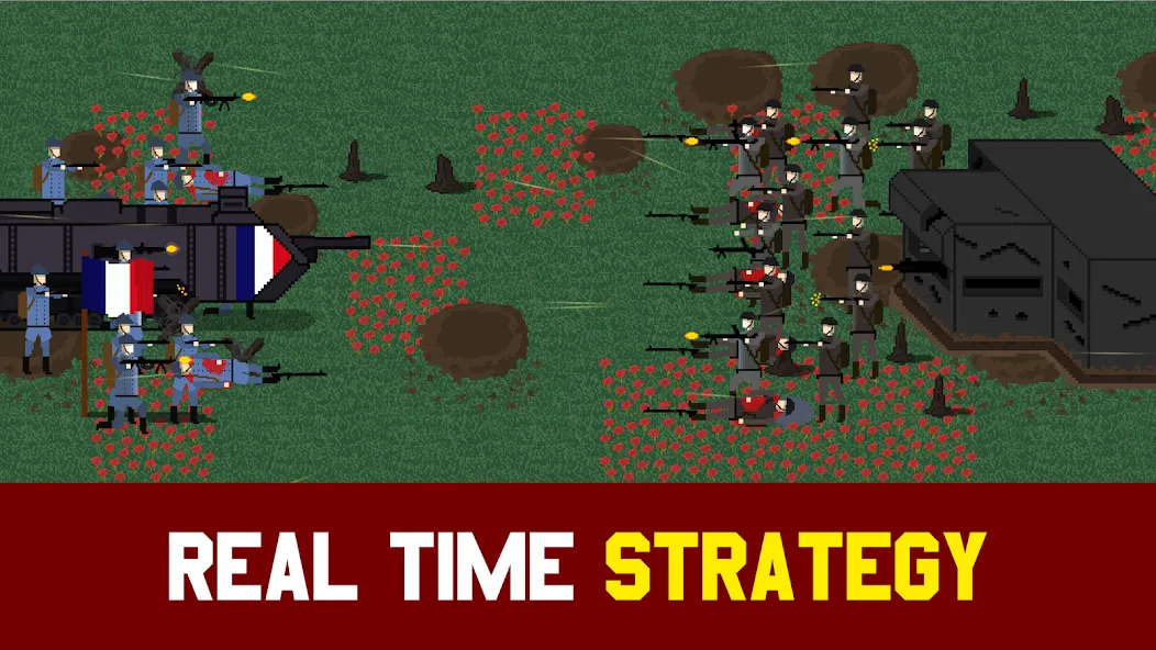 Trench Warfare 1917: WW1 RTS [MOD: безлимитные деньги и ресурсы] Screenshot 1