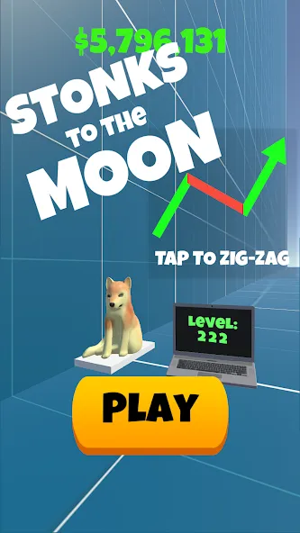 Stonks To The Moon [MOD: безлимитные деньги и быстрый прогресс] Screenshot 1