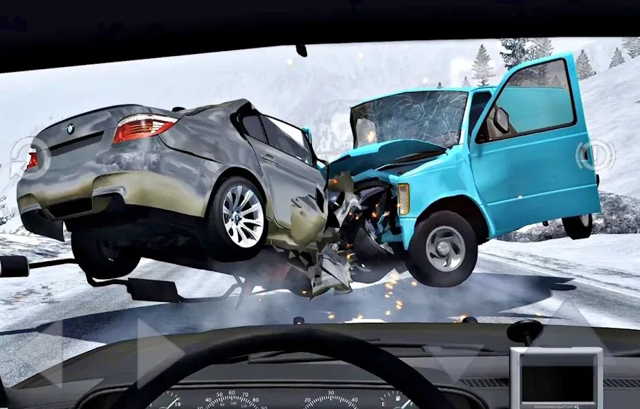 Car Crash Damage Engine Wreck [MOD: реалистичные аварии и разрушения] Screenshot 4