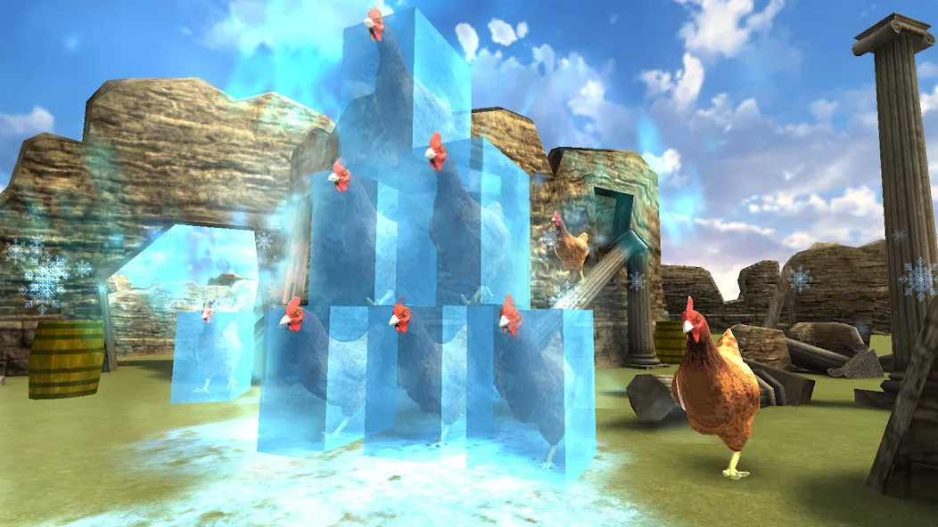 Cluck Shot: Chicken War FPS [MOD: безлимитные патроны и усиленный урон] Screenshot 3